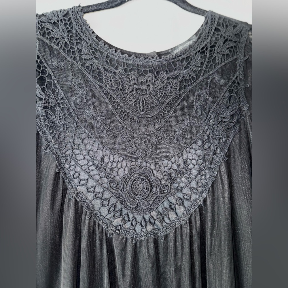 Elegant Lauren Hansen Black Lace Dress